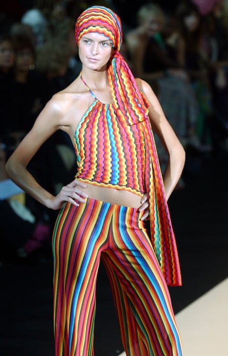 A model wearing Missoni in 2003.