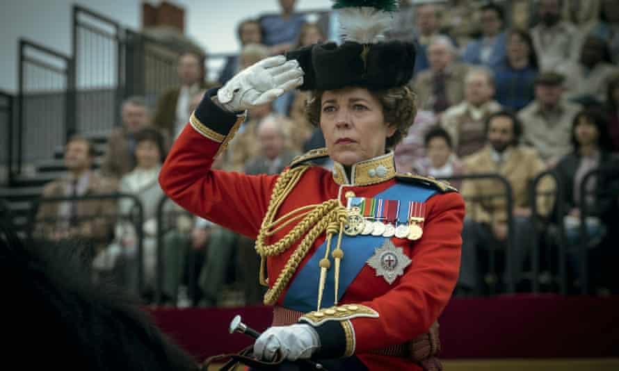 Olivia Colman as Queen Elizabeth II in a scene from The Crown.