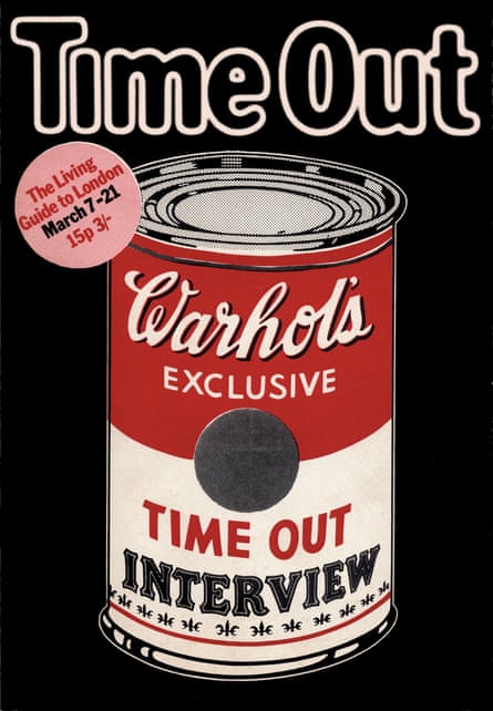 Time Out cover from 1971 by Pearce Marchbank, illustrated by Peter Brookes