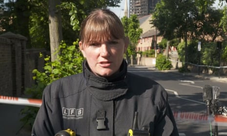 London fire commissioner Dany Cotton talks to the press after the Grenfell Tower fire.