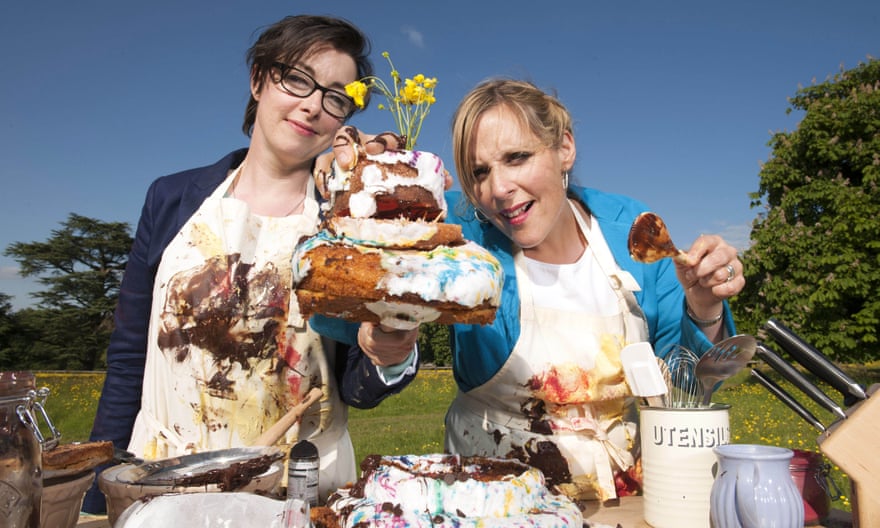 Sue Perkins and Mel Giedroyc, on The Great British Bake Off in 2013.