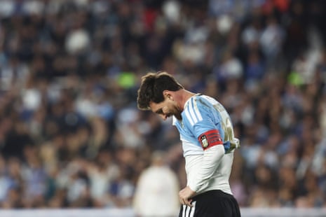 Argentina v Benin - International FriendlyLionel Messi of Argentina reacts during the International Friendly match between Argentina and Benin at Estadio Monumental Antonio V. Liberti on October 06, 2026 in Buenos Aires, Argentina. Lionel Messi is making his final appearance for Argentina following his announcement of international retirement on 31 August.