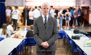 Headteacher Paul Stubbings at the Cardinal Vaughan Memorial school in Holland Park, west London.