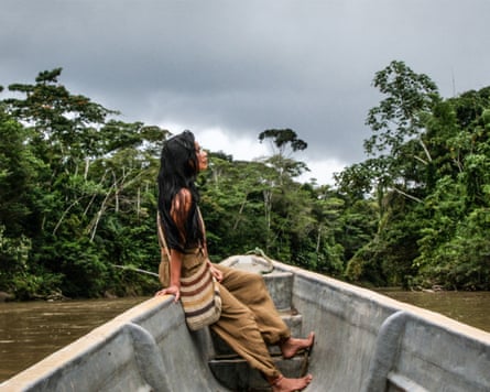 Nina Gualinga in the Guardian documentary, Waska.