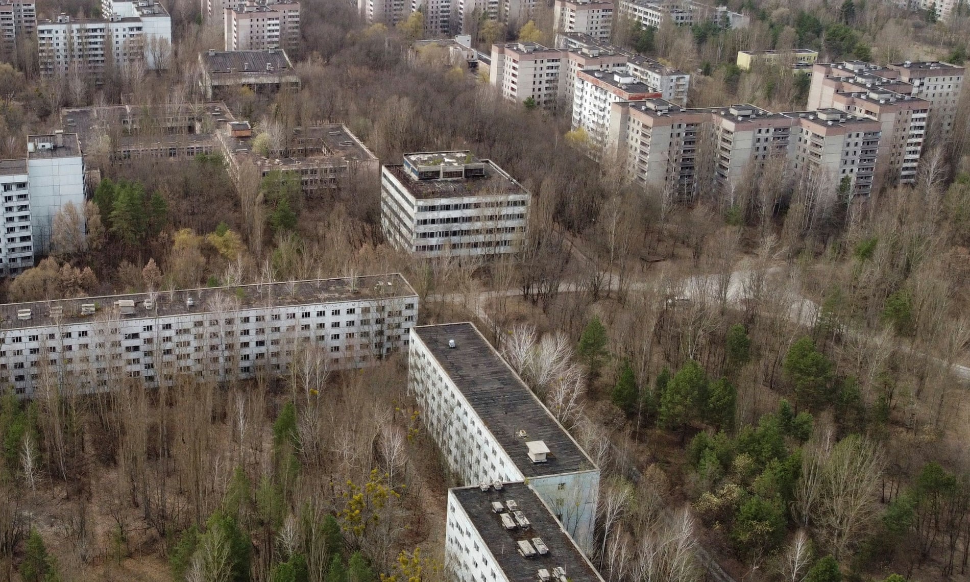 The abandoned city of Pripyat near the Chernobyl nuclear power plant, Ukraine.