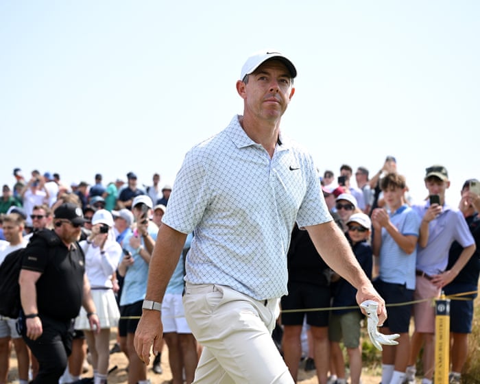 Rory McIlroy lets driver fly but putts go awry with Open hopes in balance