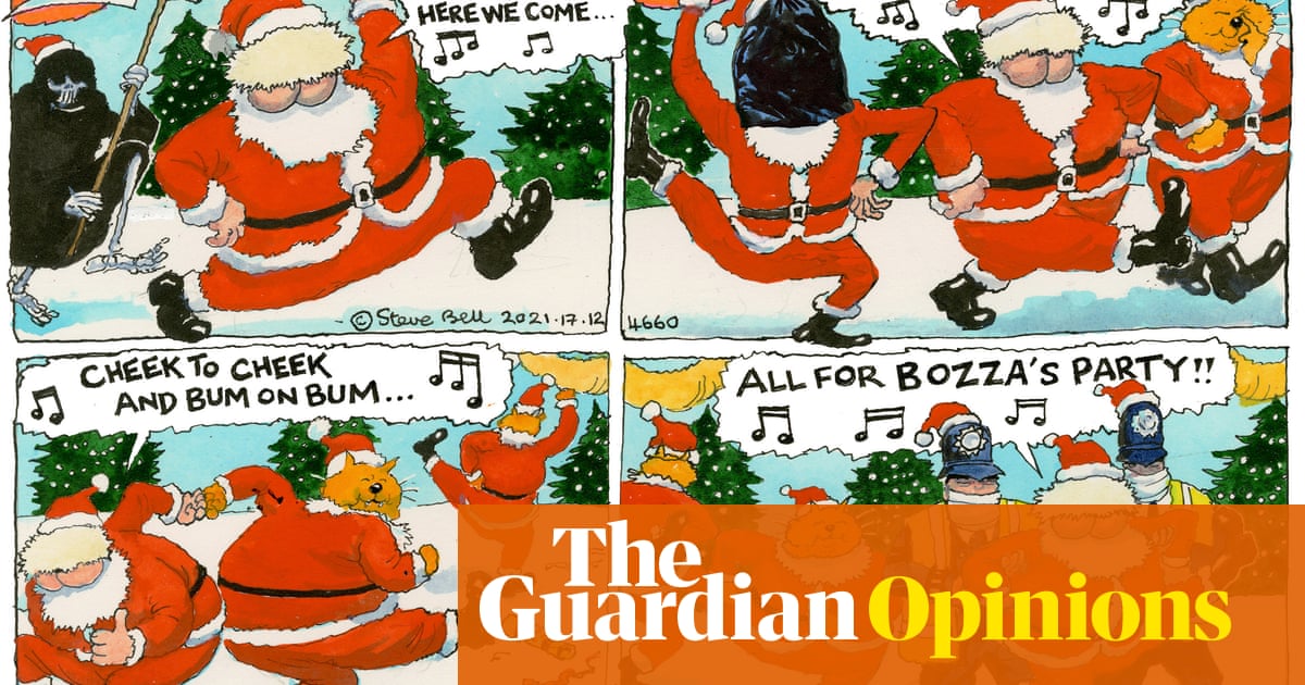 Steve Bell on Boris Johnson’s continuing troubles over parties – cartoon