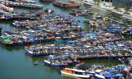 Fishing boats in Hainan province.