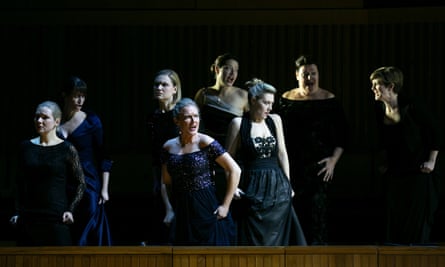 Momentum and dramatic flux... the Valkyries in the LPO’s semi-staged Die Walküre at the Royal Festival Hall.