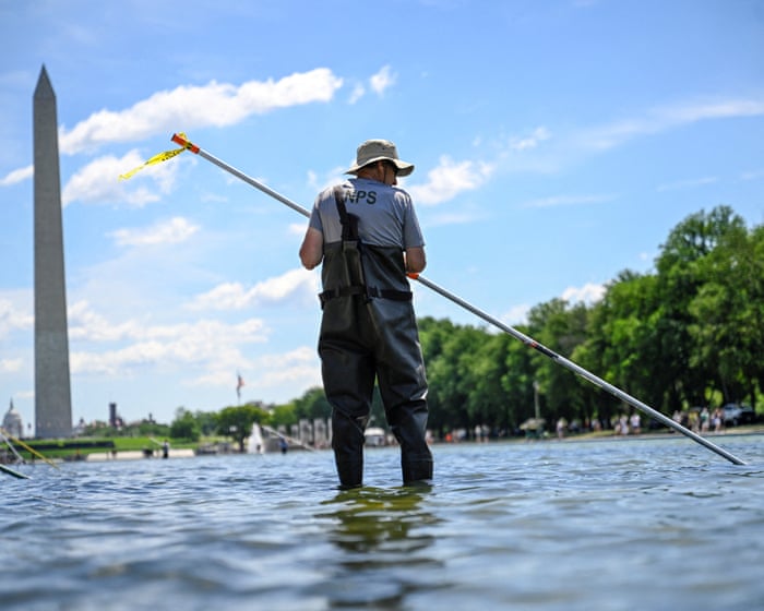 Trump claims ‘vandals’ foiled his $14m bid to revamp DC’s reflecting pool. What actually happened?