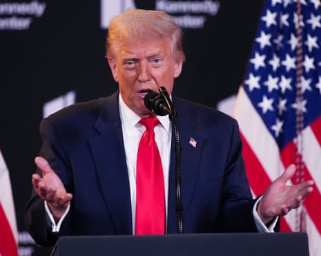 Donald Trump at the Kennedy Center on Wednesday.
