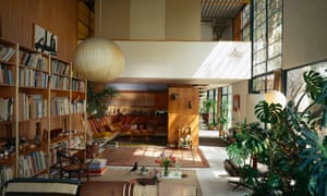 Eames’s double-height living room at Pacific Palisades.
