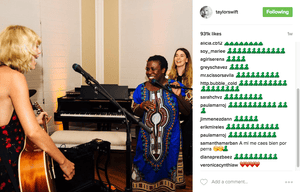 Instagram post from Taylor Swift