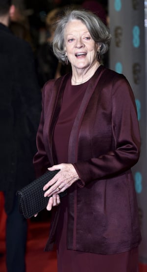 The lady on the carpet Maggie Smith.