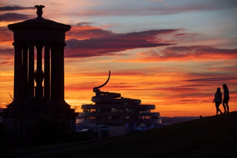 ‘Like an unfortunate deposit from on high’ … the W Hotel muscles into the famous view from Calton Hill. 