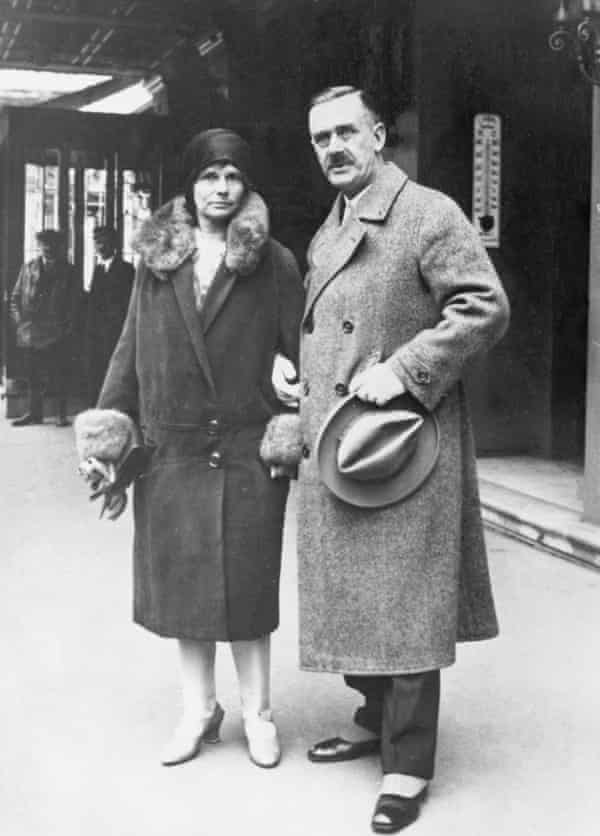Thomas and Katia Mann in Germany, 1920.