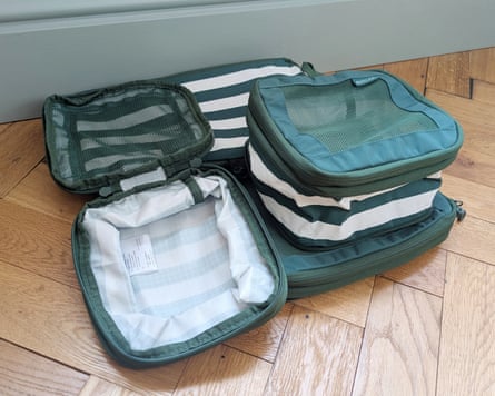 Antler Stripe packing cubes, four pack