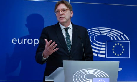 Guy Verhofstadt, the European parliament’s Brexit coordinator