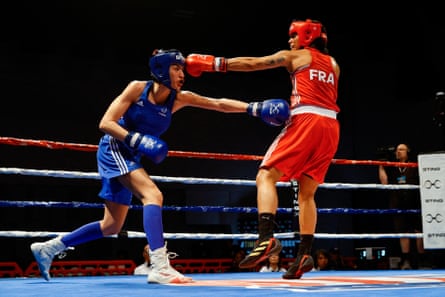 Maëlys Richol boxing Emilie Sonvico successful Pueblo, Colorado, successful April 2024