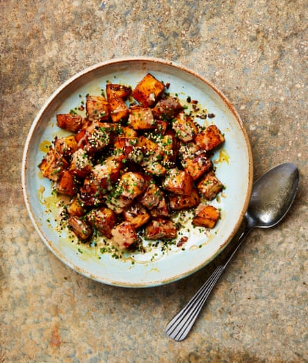 Yotam Ottolenghi’s spicy potatoes with tahini and soy