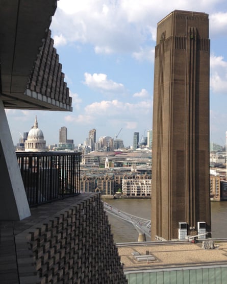 On the waterfront … the Thames and the Turbine Hall tower from the extension