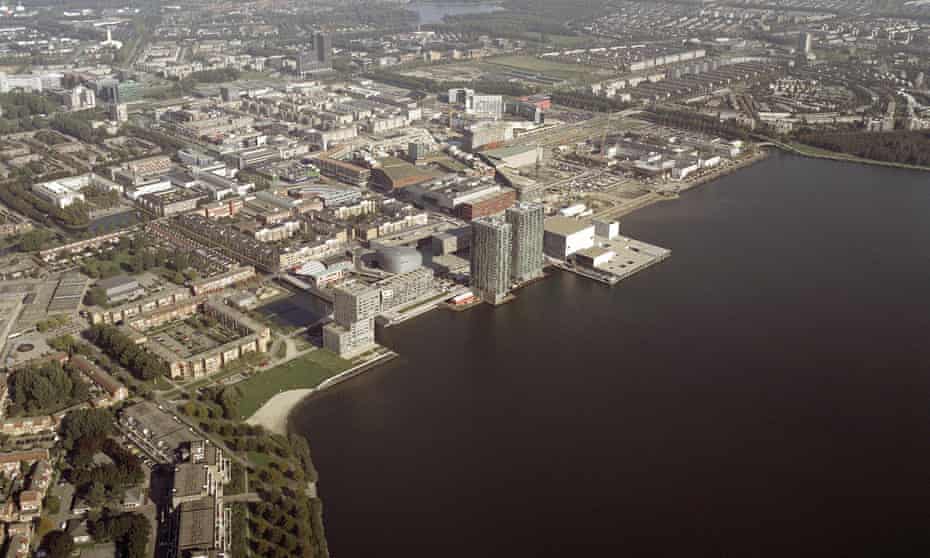 An aerial view of Almere