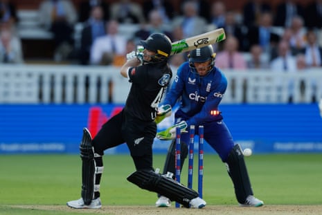 Moeen Ali takes the wicket of Latham. England completely on top at Lord’s.