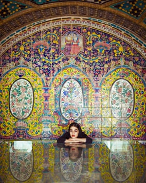 Tiling in Golestan palace, Iran.