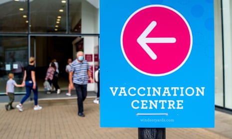 A Covid vaccination centre in Windsor, Berkshire