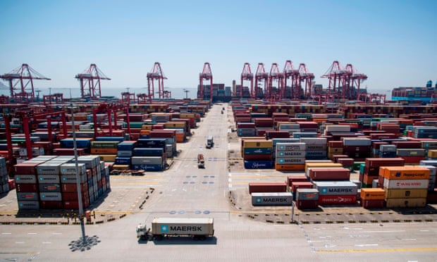 The Yangshan Deep-Water Port in Shanghai.