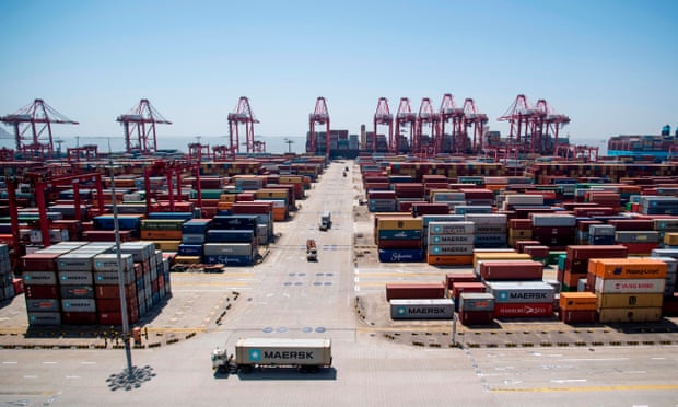 The Yangshan Deep-Water Port in Shanghai. 