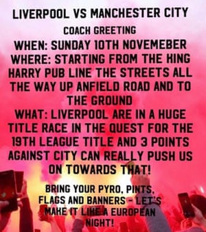 A social media post doing the rounds urges Liverpool supporters to line the streets around Anfield.