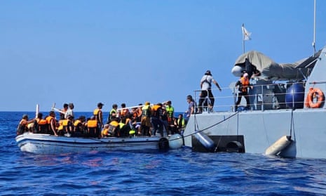 Migrants are rescued in Mediterranean waters east of Cape Greco in south-eastern Cyprus.
