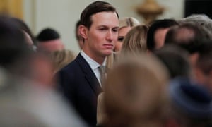 Jared Kushner, White House senior adviser arriving for a joint news conference byDonald Trump and Prime Minister Benjamin Netanyahu on a new Middle East peace plan on 28 January.