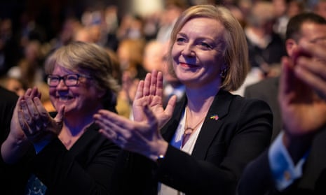 Liz Truss at Conservative party conference in Birmingham, 3 October 2022