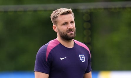 Luke Shaw in training
