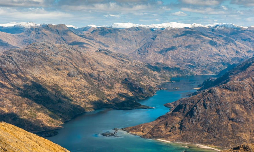 Pictured from Loch Hourn Ladhar Benn, Knoydart.