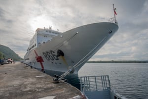 A PLA navy hospital vessel Peace Ark spent a week visiting Vanuatu in 2014. It served nearly 5,000 patients in that time.
