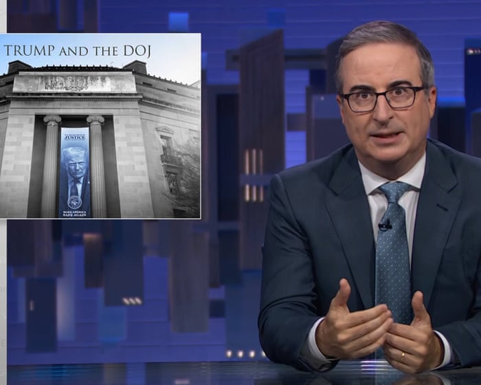 John Oliver on Trump’s DoJ: ‘Potential long-term damage is difficult to sum up’ — image supplied by The Guardian Culture's feed