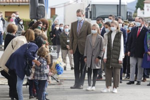 King Philip VI and Queen Letizia, together with Infanta Sofia and Princess Leonor, visit Somao, Spain, which has been honoured as the 2020 Best Asturian Village.