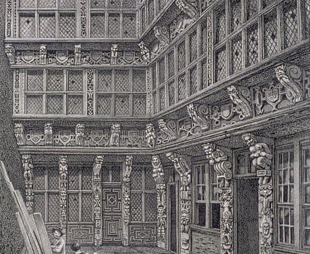 Depiction of the mansion of Sir Richard (Dick) Whittington in Crutched Friars, London, 1812, by John Thomas Smith.