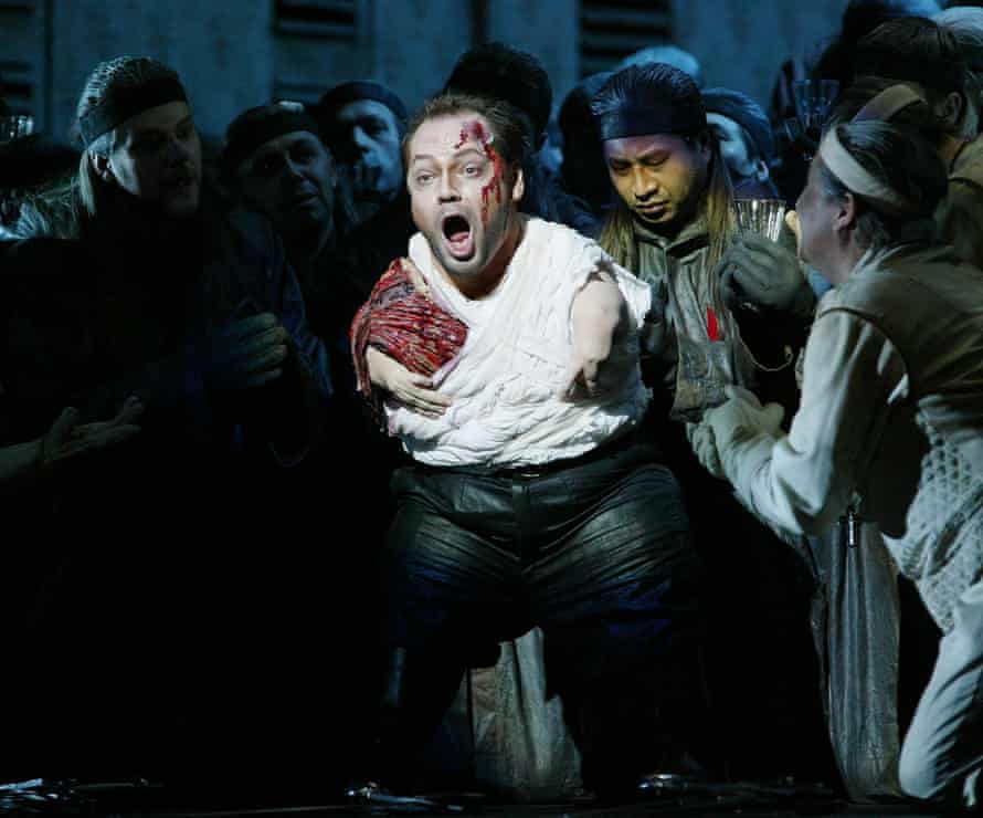 Quasthoff as Amfortas in Wagner’s opera Parsifal in Vienna in 2004.