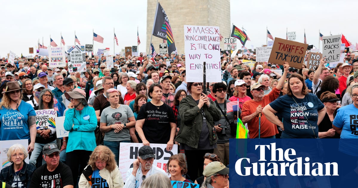 Tens of thousands rally against Trump at DC ‘Hands Off’ protest