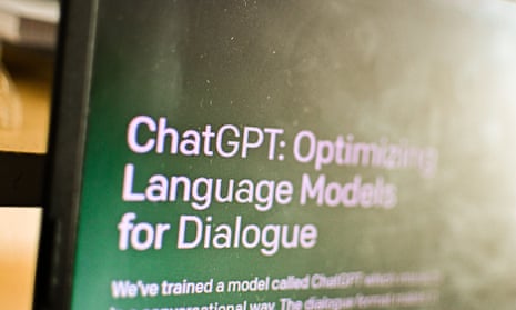ChatGPT on a computer screen