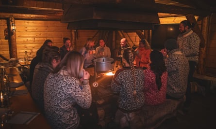 Fireside chat: a Wilderness Evening at Camp Barentz, Spitsbergen.
