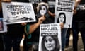 Protesters call for the release of the prominent lawyer Rocío San Miguel