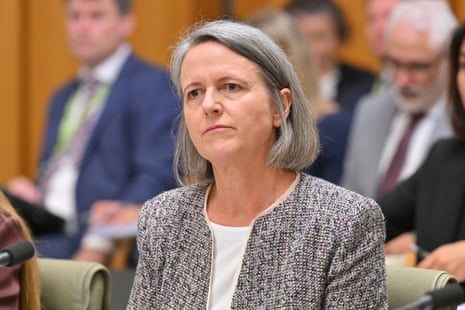 Treasury secretary Jenny Wilkinson at Senate estimates
