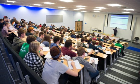 students in a lecture hall
