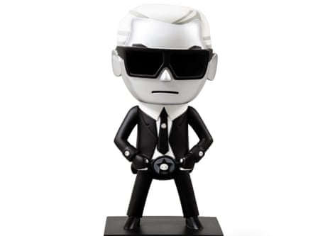 Caricature statue of Karl Lagerfeld
