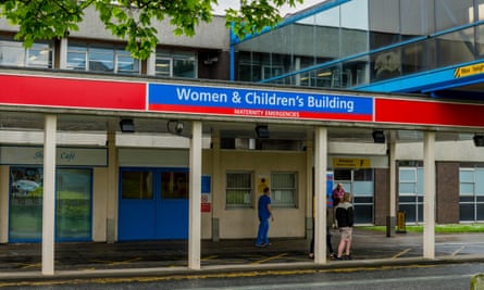 Exterior of women's and children's building at the hospital